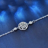 0.5ct D Round Moissanite Stars Chain Bracelet 925 Sterling Silver