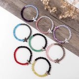 Smoky Quartz Bracelet Natural Shell Butterfly Stone Bracelet For Women