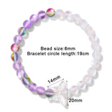 Smoky Quartz Bracelet Natural Shell Butterfly Stone Bracelet For Women