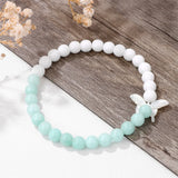 Smoky Quartz Bracelet Natural Shell Butterfly Stone Bracelet For Women