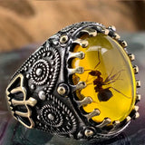 Muslim Islamic Crown Ring Inlaid Zircon Stone