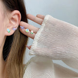 Resin Ceramics Colorful Earrings Set For Women Girls