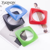 Geometric Acrylic Bracelet Resin Cuff for Women