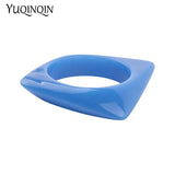 Geometric Acrylic Bracelet Resin Cuff for Women
