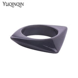 Geometric Acrylic Bracelet Resin Cuff for Women