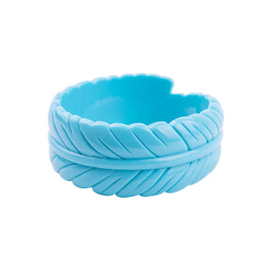 Resin Cuff Leaf Bracelet for Women Acrylic Bangle