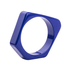 Irregular Geometric Resin Cuff Bracelet for Women