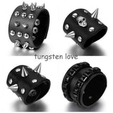 Punk Leather Rivet Bracelet Gothic Bangle Skull Jewelry