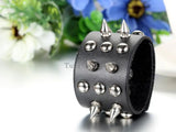 Punk Leather Rivet Bracelet Gothic Bangle Skull Jewelry