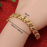 Romantic Heart Bracelet Dubai Ethiopian African Women Jewelry