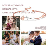 Rose Flower Bracelets & Bangle Chain for Women