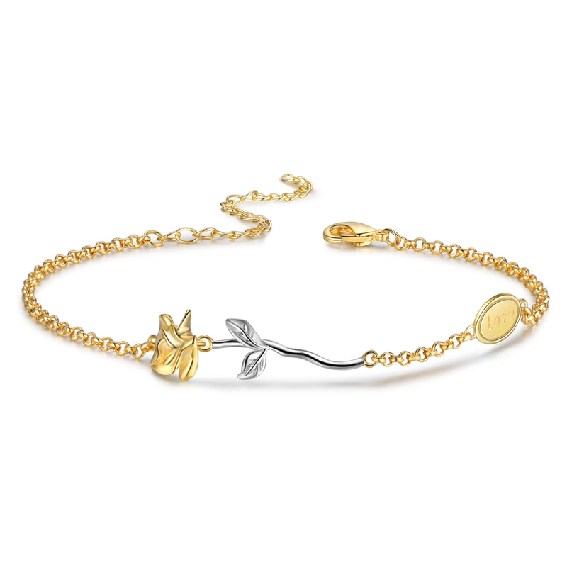 Rose Flower Bracelets & Bangle Chain for Women