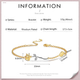 Rose Flower Bracelets & Bangle Chain for Women