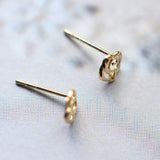 Romantic Rose Flowerstud Earrings, 925 Sterling Silver Fine Jewelry
