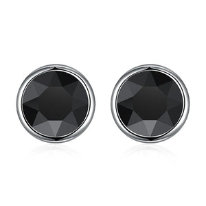 Round Stud Earrings Crystals from Austria Wedding Jewelry