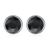 Round Stud Earrings Crystals from Austria Wedding Jewelry