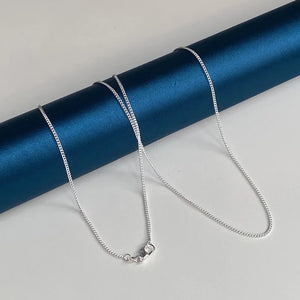 S925 Sterling Silver 2MM Link Chain Necklace 16-30 inch