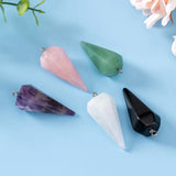 Hexagonal Cone Pendulum Quartz Gem Amulet