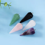 Hexagonal Cone Pendulum Quartz Gem Amulet