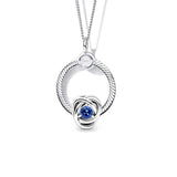 Eternity Circle Charm Necklace Set DIY Logo Charm Necklaces