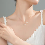 Mermaid Whale Fish Tail Pendant Necklace 925 Sterling Silver