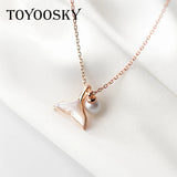 Mermaid Whale Fish Tail Pendant Necklace 925 Sterling Silver