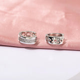 12mm Zircon Huggie Hoop Earrings Resistant Women Jewelry