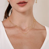 Zircon Pendant Necklace 925 Sterling Silver Tassel Choker Necklace Women