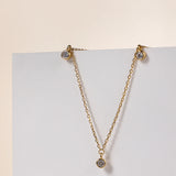Zircon Pendant Necklace 925 Sterling Silver Tassel Choker Necklace Women
