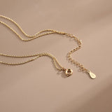 Silver Double Necklace & Pendant Women Clavicle Chain Fine Jewelry