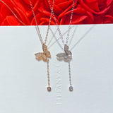 Silver Pendant Butterfly Necklace Women Choker Necklaces