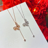 Silver Pendant Butterfly Necklace Women Choker Necklaces