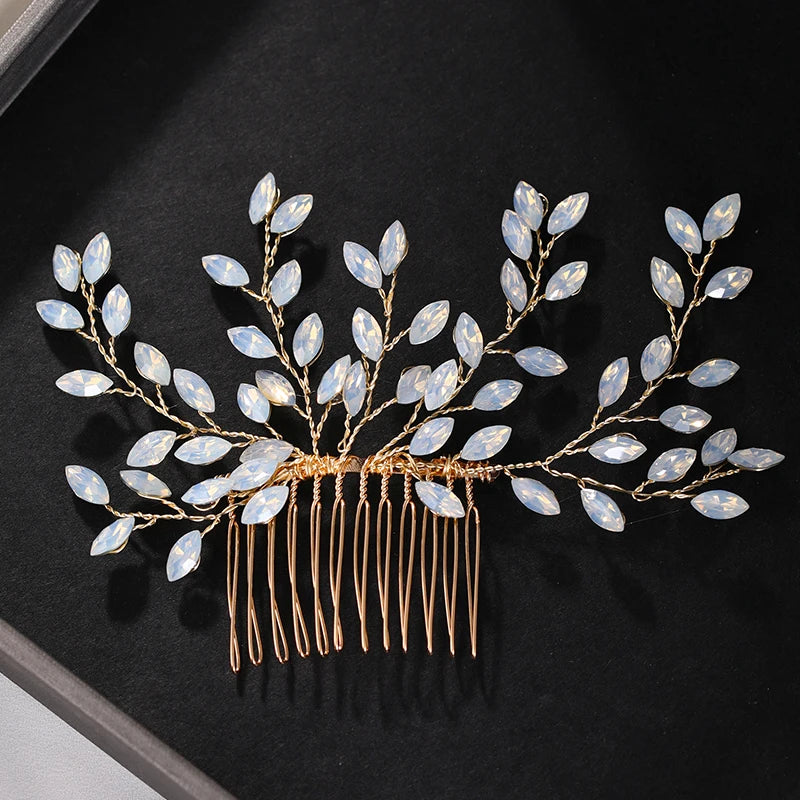 Rhinestone Bridal Hair Comb Wedding Hair Accessories Tiara