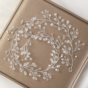Silver Rhinestones Wedding Ornaments Tiaras Baroque Crystal
