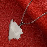 Bosnia & Herzegovina Map Pendant Necklace for Women Men