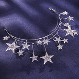 Silver Tiara Crown Princess Queen Diadem Bride Wedding Hair Accessories