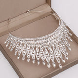 Silver Rhinestone Crystal Queen Crown Bridal Tiara