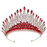 Silver Rhinestone Crystal Queen Crown Bridal Tiara