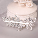 Silver Wedding Bridal Hair Pins with Simulated Pearls and Crystals