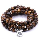 Silver Plated Howlite Tiger Eye Bracelet Spiritual Jewelry