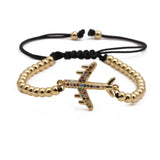 Weave Plane CZ Elastic Bracelet for Party Gift Jewelry