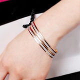 Frosted Cuff Hoop Bracelet Women Bangle Jewelry