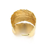 Golden Leaf Cuff Bangles for Women Jewelry