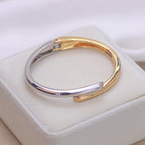 Metal Open Bangles Bracelet for Women Girls Gift
