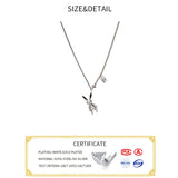 925 Sterling Silver Bear Tassel Necklace Pendant Round Jewelry