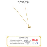 925 Sterling Silver Heart Pendant Necklace Round Jewelry For Women
