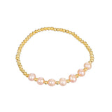 Pink Freshwater Pearl 14K Filled Female Bracelet Jewelry For Women Beads Chain