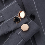 Men's Four-color Cufflinks Caps for Shirt Cuffs