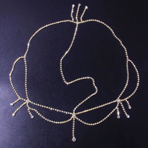 Rhinestone Crystal Hair Head Chain Bridal Hair Accessories