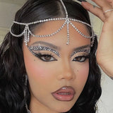 Rhinestone Crystal Hair Head Chain Bridal Hair Accessories